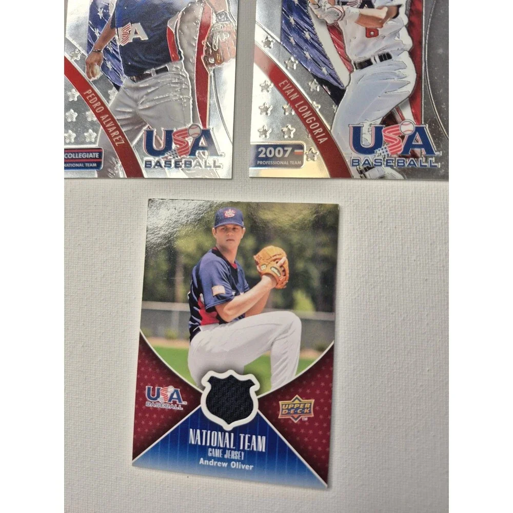 USA Baseball Card Lot Panini Prizm Pedro Alvarez Evan Longoria + Andrew...